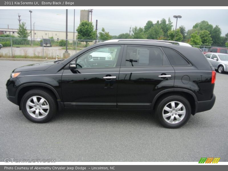 Ebony Black / Beige 2011 Kia Sorento LX