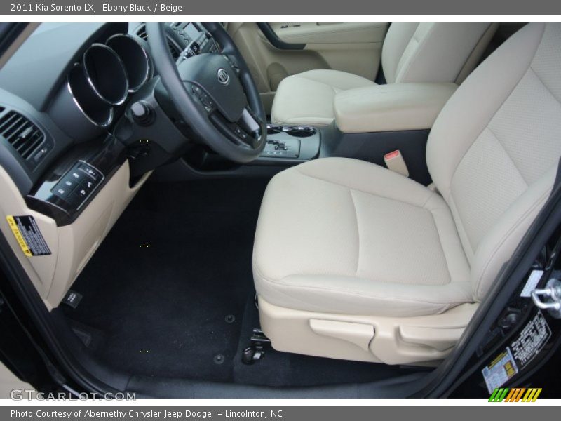 Ebony Black / Beige 2011 Kia Sorento LX