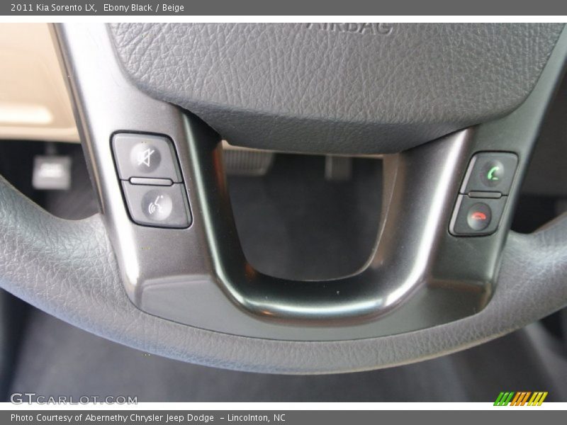 Ebony Black / Beige 2011 Kia Sorento LX
