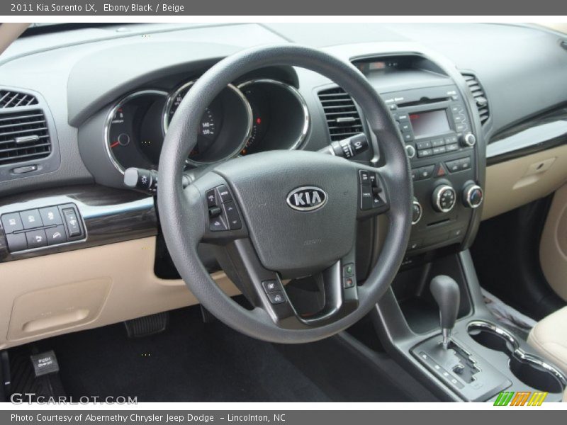 Ebony Black / Beige 2011 Kia Sorento LX