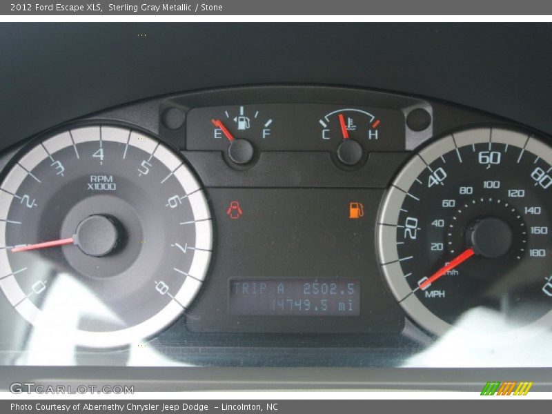 Sterling Gray Metallic / Stone 2012 Ford Escape XLS