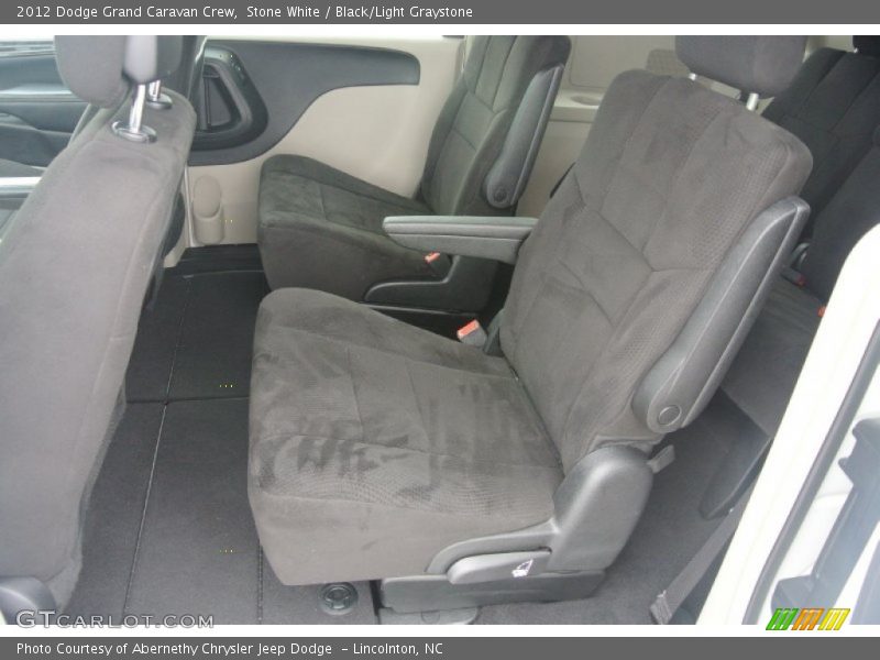 Stone White / Black/Light Graystone 2012 Dodge Grand Caravan Crew
