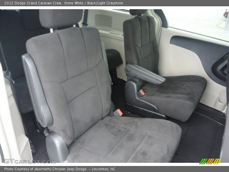 Stone White / Black/Light Graystone 2012 Dodge Grand Caravan Crew