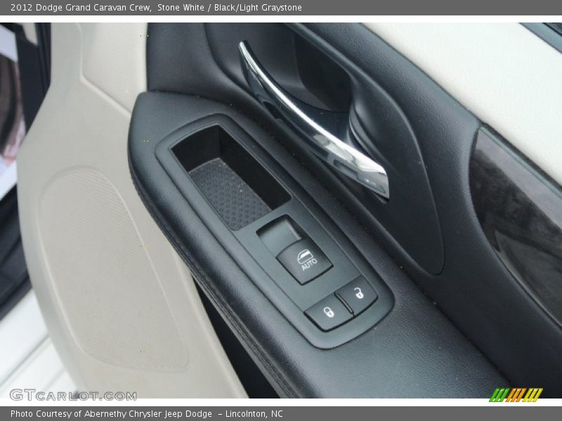 Stone White / Black/Light Graystone 2012 Dodge Grand Caravan Crew