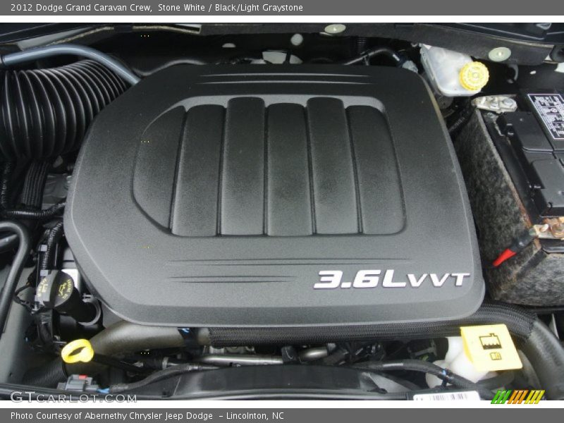 Stone White / Black/Light Graystone 2012 Dodge Grand Caravan Crew