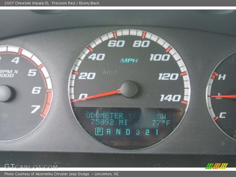 Precision Red / Ebony Black 2007 Chevrolet Impala SS