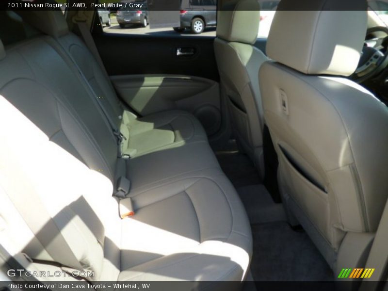 Pearl White / Gray 2011 Nissan Rogue SL AWD