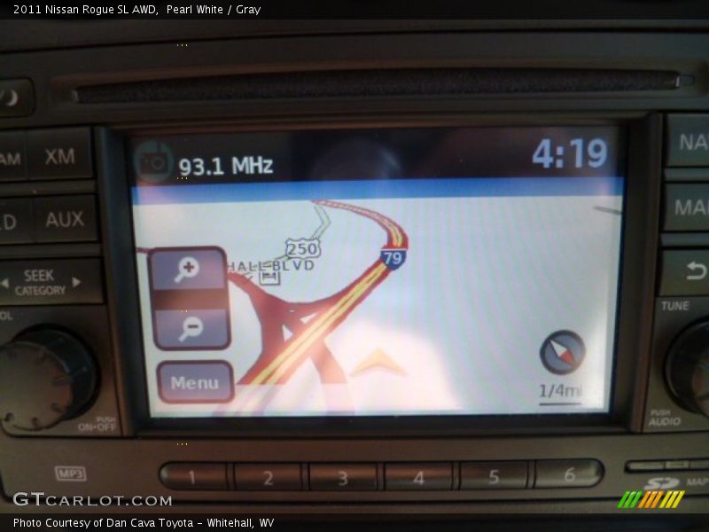 Pearl White / Gray 2011 Nissan Rogue SL AWD