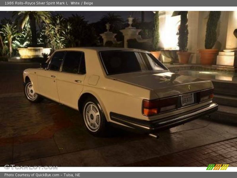 White / Beige 1986 Rolls-Royce Silver Spirit Mark I