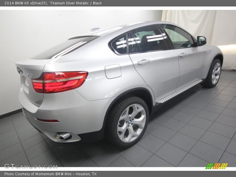 Titanium Silver Metallic / Black 2014 BMW X6 xDrive35i