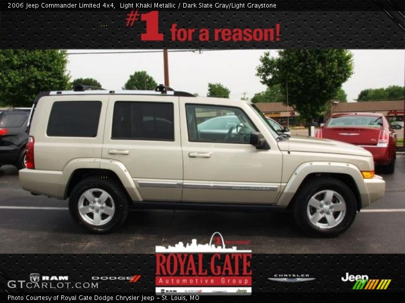 Light Khaki Metallic / Dark Slate Gray/Light Graystone 2006 Jeep Commander Limited 4x4