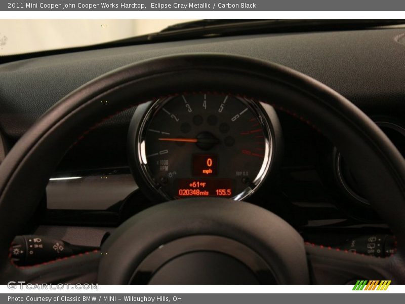 Eclipse Gray Metallic / Carbon Black 2011 Mini Cooper John Cooper Works Hardtop