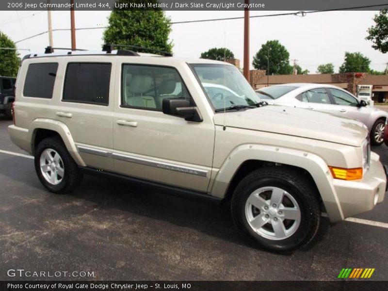 Light Khaki Metallic / Dark Slate Gray/Light Graystone 2006 Jeep Commander Limited 4x4