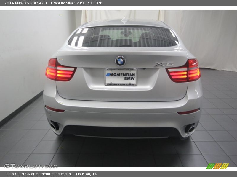 Titanium Silver Metallic / Black 2014 BMW X6 xDrive35i