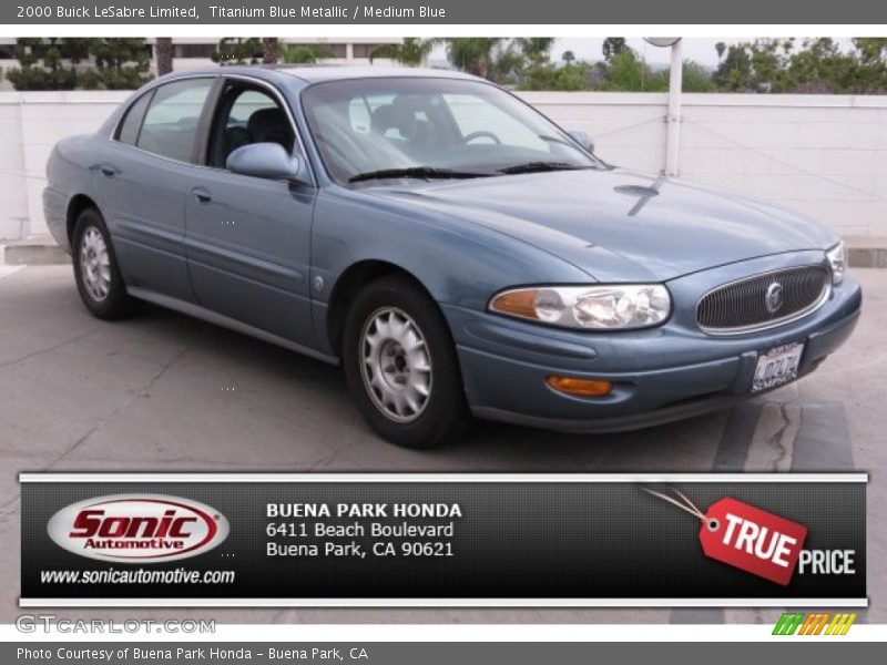 Titanium Blue Metallic / Medium Blue 2000 Buick LeSabre Limited