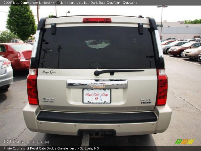 Light Khaki Metallic / Dark Slate Gray/Light Graystone 2006 Jeep Commander Limited 4x4