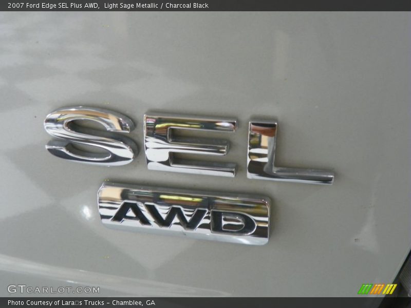 Light Sage Metallic / Charcoal Black 2007 Ford Edge SEL Plus AWD