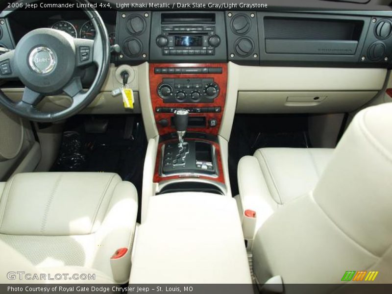 Light Khaki Metallic / Dark Slate Gray/Light Graystone 2006 Jeep Commander Limited 4x4