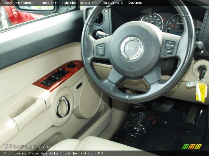 Light Khaki Metallic / Dark Slate Gray/Light Graystone 2006 Jeep Commander Limited 4x4