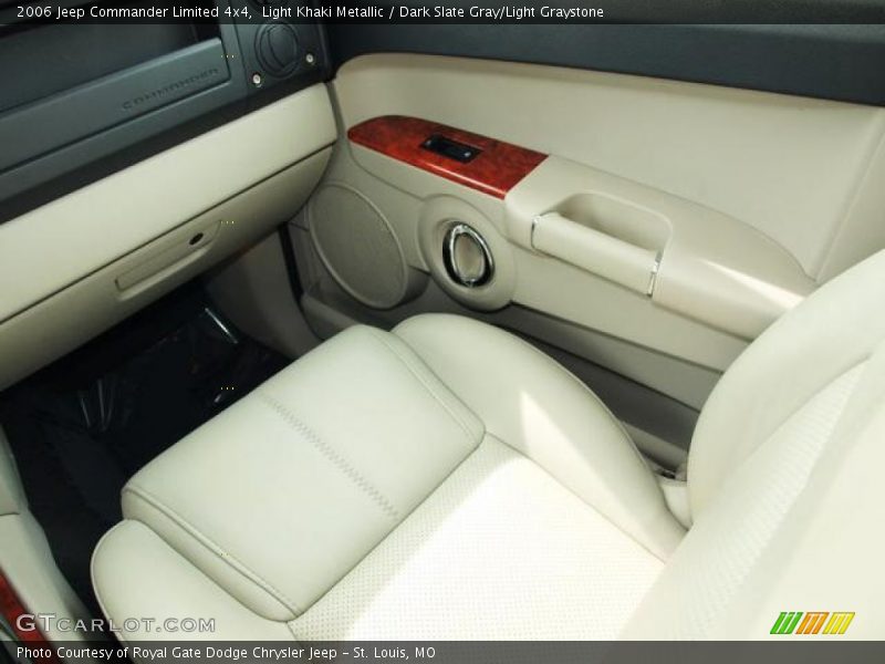 Light Khaki Metallic / Dark Slate Gray/Light Graystone 2006 Jeep Commander Limited 4x4
