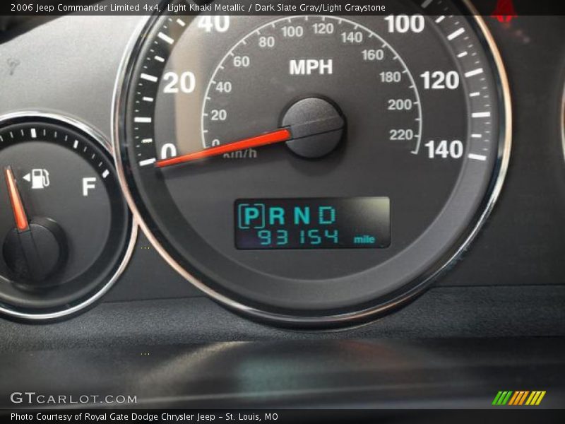 Light Khaki Metallic / Dark Slate Gray/Light Graystone 2006 Jeep Commander Limited 4x4