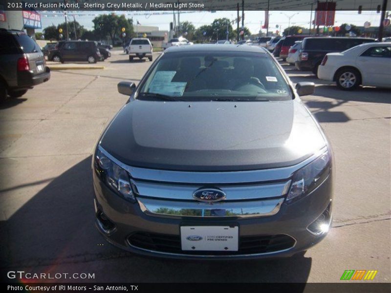 Sterling Grey Metallic / Medium Light Stone 2012 Ford Fusion Hybrid