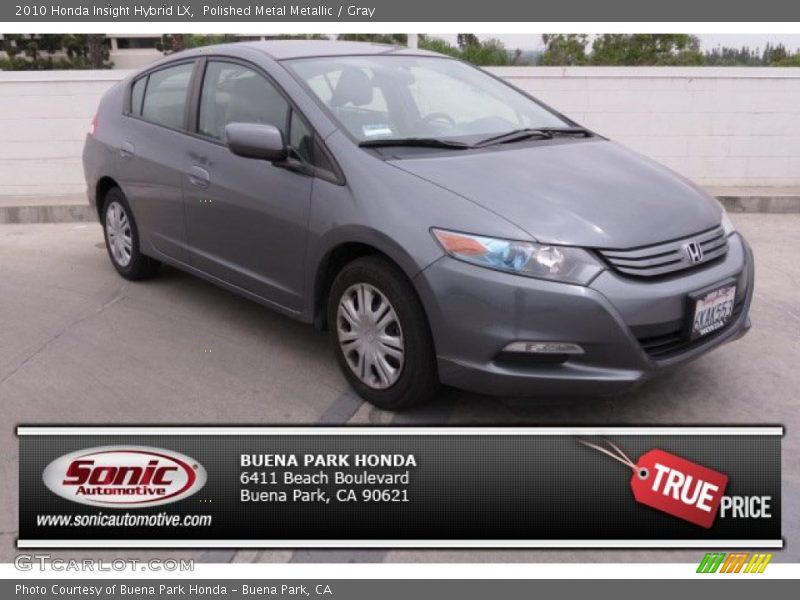 Polished Metal Metallic / Gray 2010 Honda Insight Hybrid LX