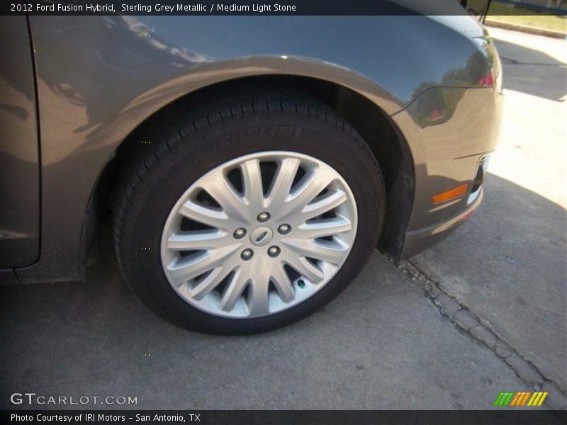 Sterling Grey Metallic / Medium Light Stone 2012 Ford Fusion Hybrid