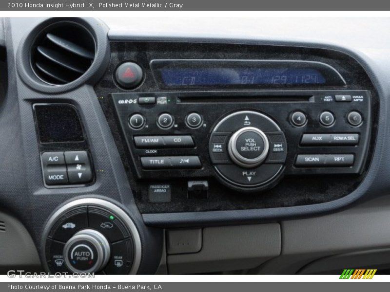 Polished Metal Metallic / Gray 2010 Honda Insight Hybrid LX