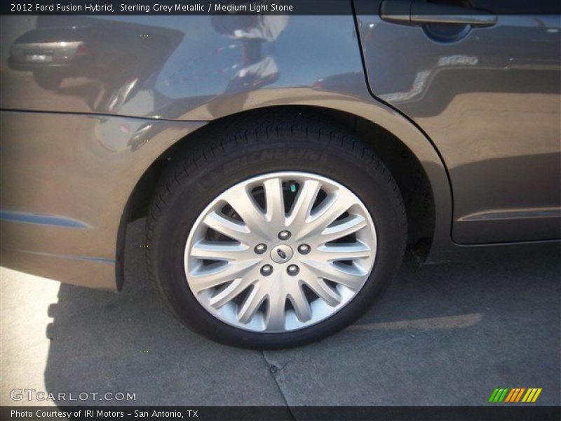 Sterling Grey Metallic / Medium Light Stone 2012 Ford Fusion Hybrid
