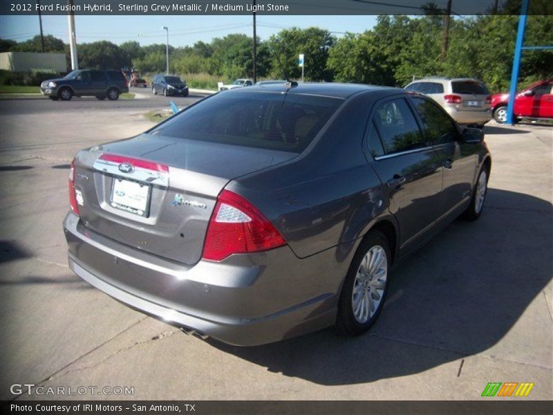 Sterling Grey Metallic / Medium Light Stone 2012 Ford Fusion Hybrid