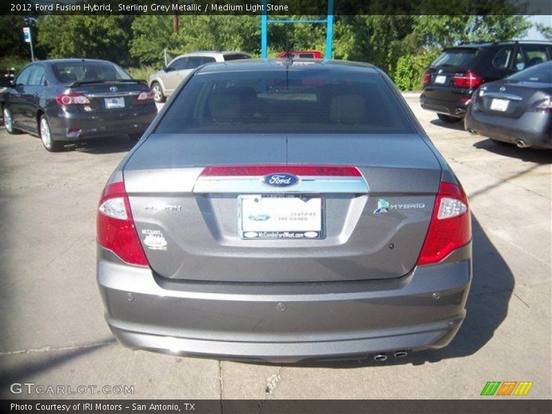 Sterling Grey Metallic / Medium Light Stone 2012 Ford Fusion Hybrid