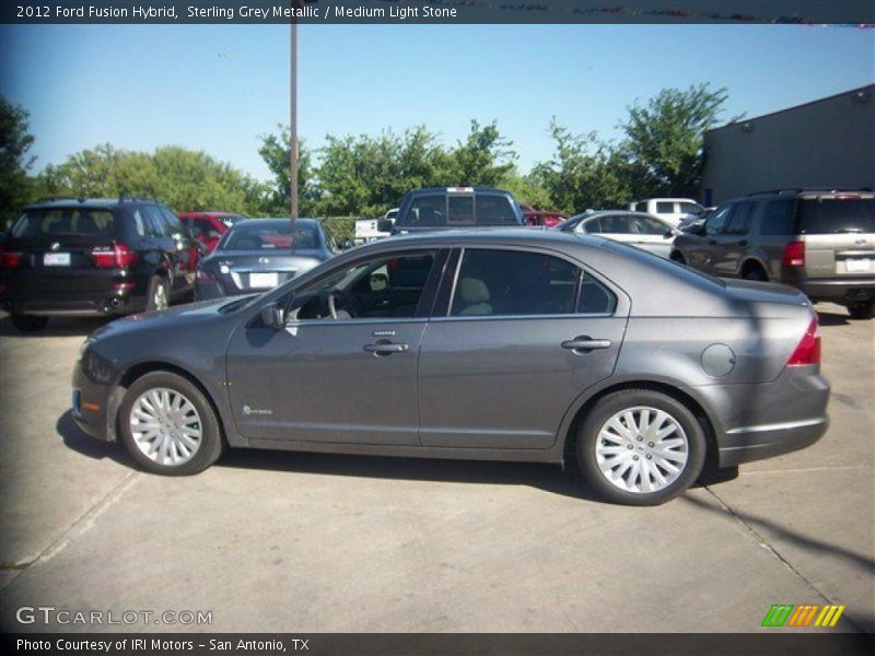 Sterling Grey Metallic / Medium Light Stone 2012 Ford Fusion Hybrid