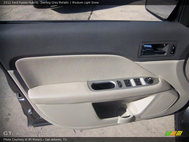 Sterling Grey Metallic / Medium Light Stone 2012 Ford Fusion Hybrid