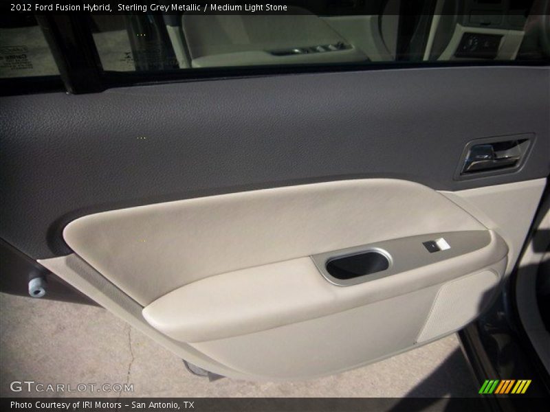 Sterling Grey Metallic / Medium Light Stone 2012 Ford Fusion Hybrid