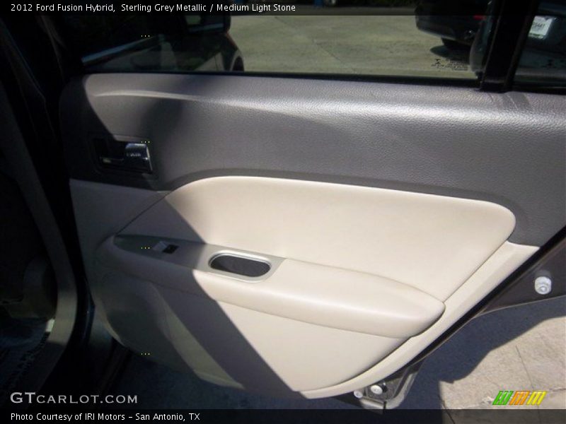 Sterling Grey Metallic / Medium Light Stone 2012 Ford Fusion Hybrid