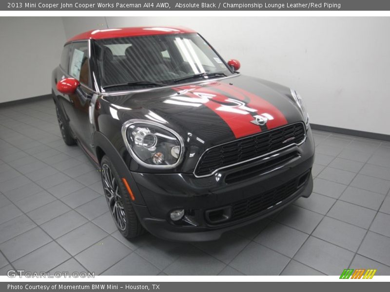 Absolute Black / Championship Lounge Leather/Red Piping 2013 Mini Cooper John Cooper Works Paceman All4 AWD