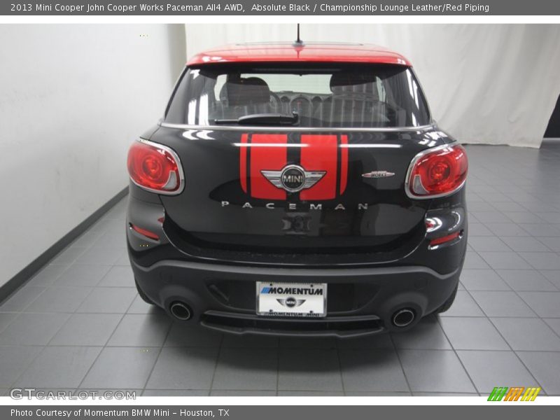 Absolute Black / Championship Lounge Leather/Red Piping 2013 Mini Cooper John Cooper Works Paceman All4 AWD