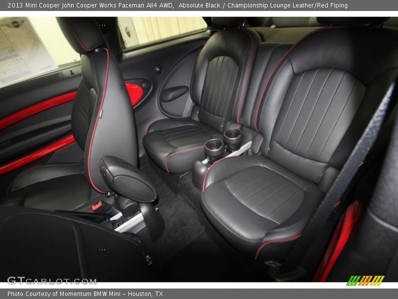 Rear Seat of 2013 Cooper John Cooper Works Paceman All4 AWD