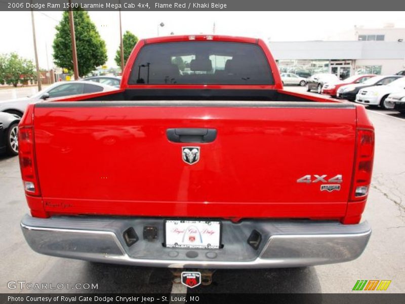 Flame Red / Khaki Beige 2006 Dodge Ram 1500 Laramie Mega Cab 4x4