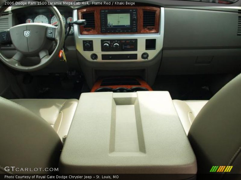 Flame Red / Khaki Beige 2006 Dodge Ram 1500 Laramie Mega Cab 4x4