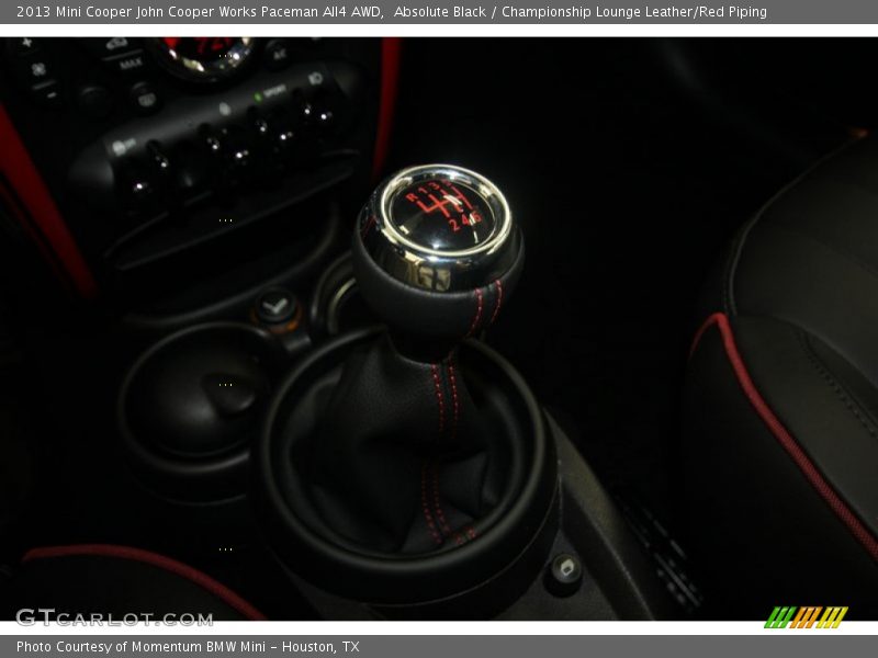 Absolute Black / Championship Lounge Leather/Red Piping 2013 Mini Cooper John Cooper Works Paceman All4 AWD