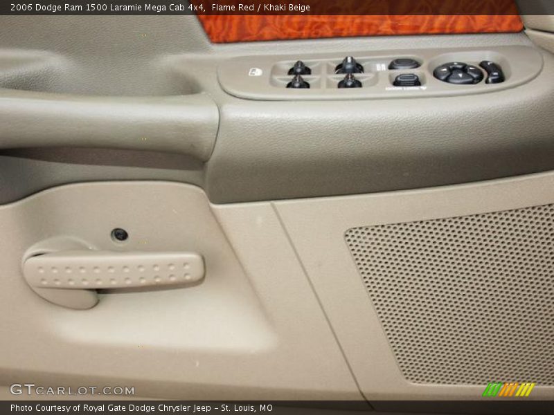 Flame Red / Khaki Beige 2006 Dodge Ram 1500 Laramie Mega Cab 4x4