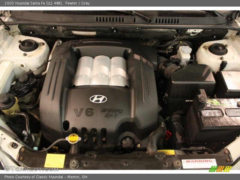 Pewter / Gray 2003 Hyundai Santa Fe GLS 4WD