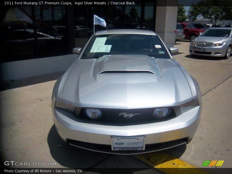 Ingot Silver Metallic / Charcoal Black 2011 Ford Mustang GT Premium Coupe