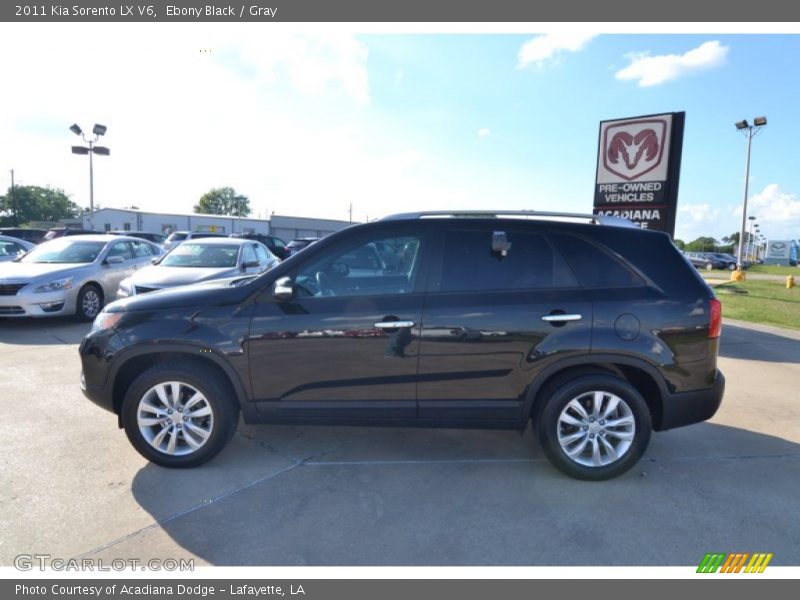 Ebony Black / Gray 2011 Kia Sorento LX V6