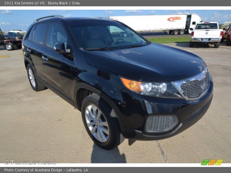 Ebony Black / Gray 2011 Kia Sorento LX V6
