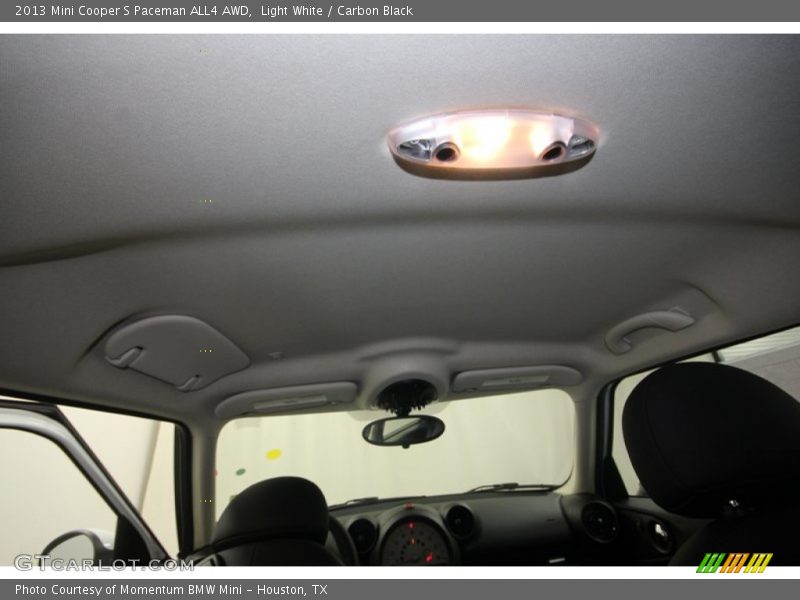 Light White / Carbon Black 2013 Mini Cooper S Paceman ALL4 AWD