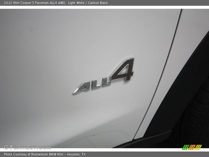Light White / Carbon Black 2013 Mini Cooper S Paceman ALL4 AWD