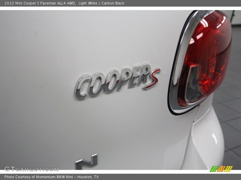 Light White / Carbon Black 2013 Mini Cooper S Paceman ALL4 AWD